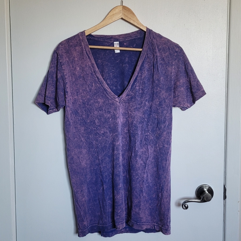 American Apparel Vintage Deep V T-shirt